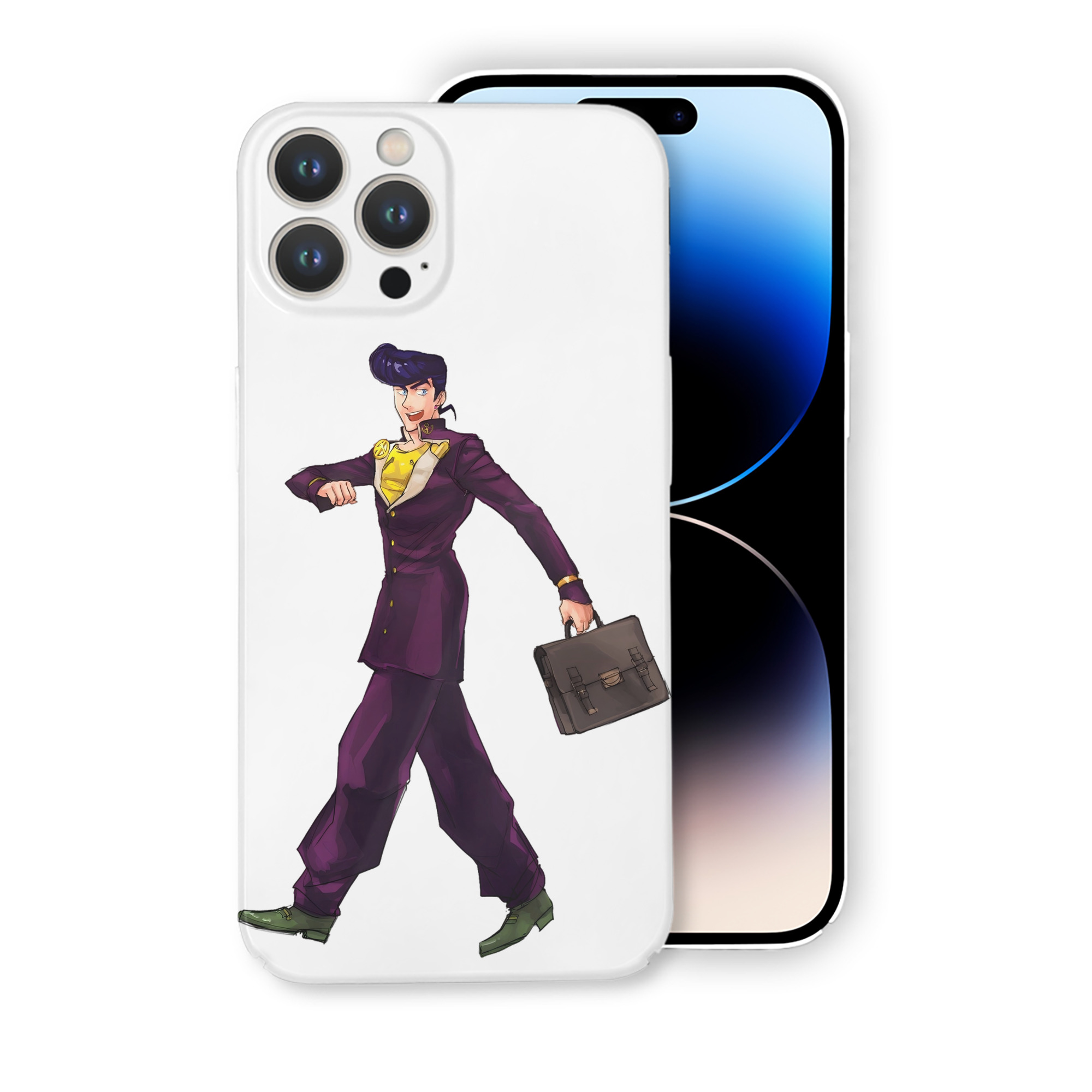 （画像用） ジョジョの奇妙な冒険 ひがしかた じょうすけ JoJo's Bizarre Adventure Higashikata Josuke 【iPhone 14シリーズ対応】ハードケース